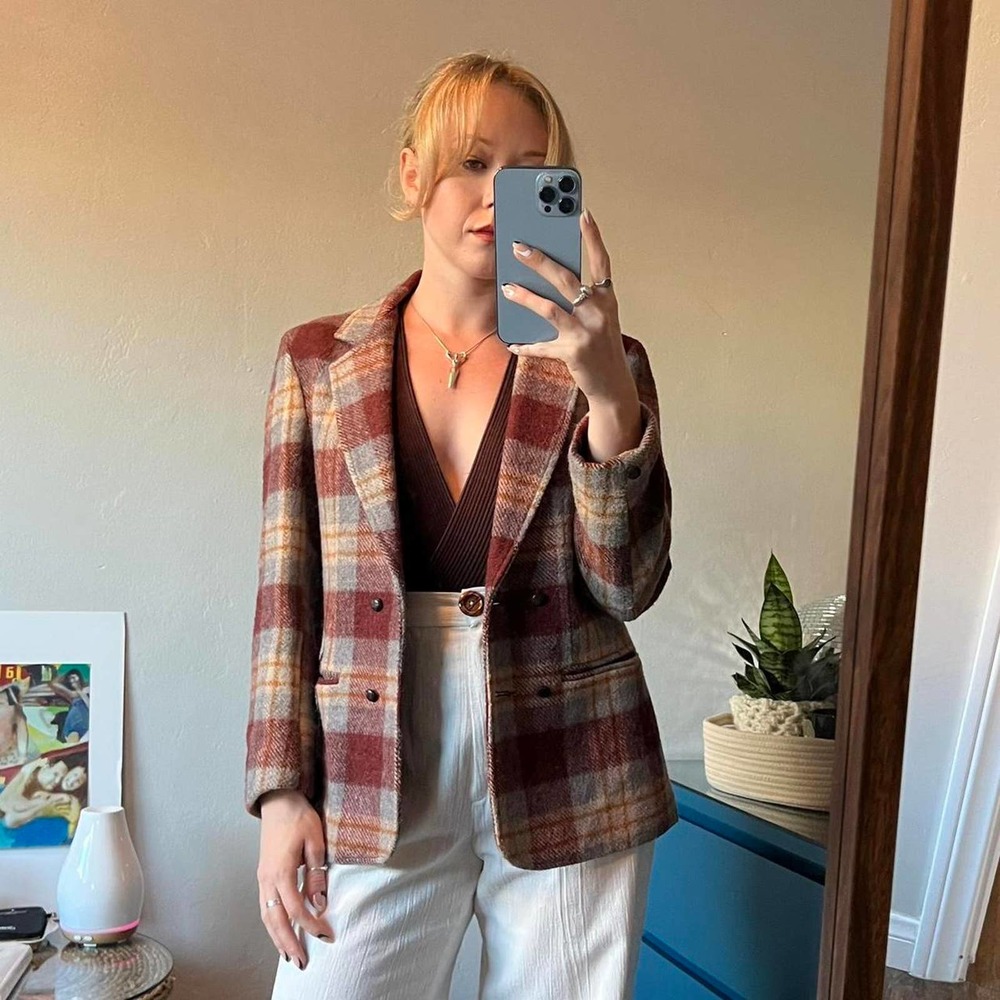 Vintage Wool Oscar De La Renta Blazer